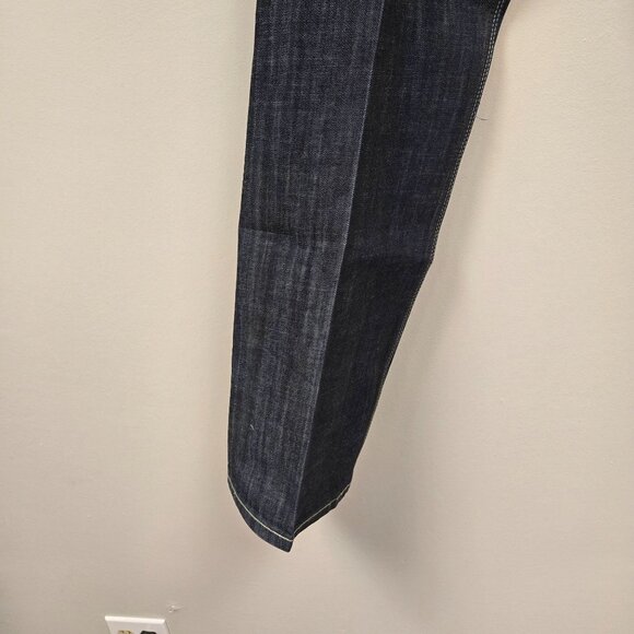 Artful Dodger Men's 36 Y2K Vintage Baggy Jeans Dark Wash Dagger Pockets Flawed - Picture 15 of 15